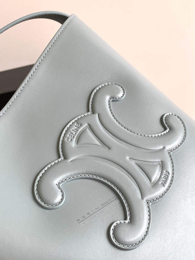Celine專櫃2023s春夏新品CUIR TRIOMPHE小號繡花光滑牛皮水桶包 賽琳百搭斜挎肩背女包 sldj2432